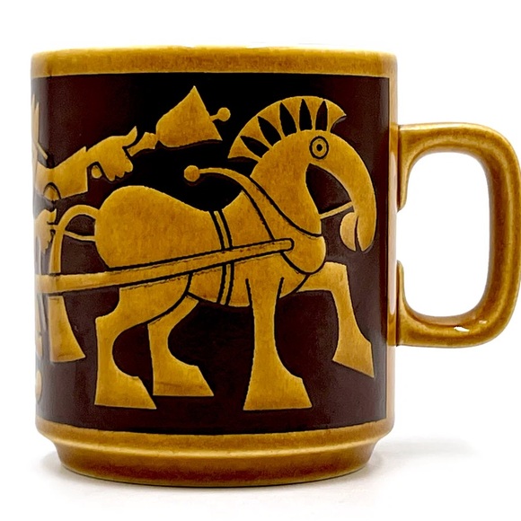 Hornsea Pottery Other - Hornsea Pottery, England Rag + Bone Man Mug Burgundy Designed by John Clappison.